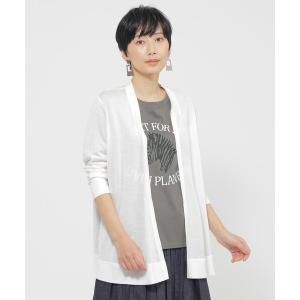 カーディガン 「接触冷感」「ウォッシャブル」リヨセルジャージ―カーディガン レディース