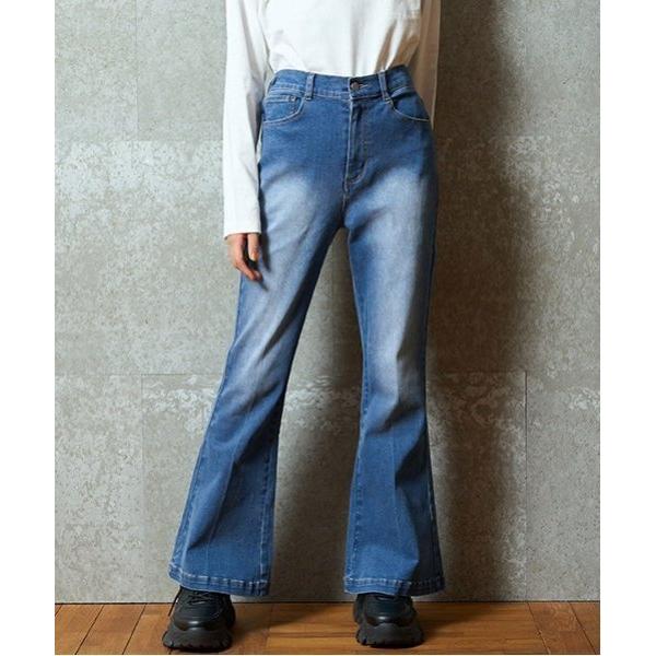 パンツ 「ベーシック」デニム・ツイルフレアパンツ キッズ 子供服 女の子