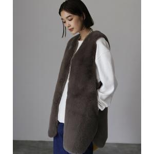 「HERENCIA」 ベスト MEDIUM グレー レディース