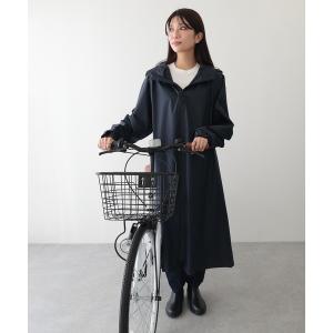 レインコート カッパ ソリッドカラー フーデット ロング ジップ レインコート レディース｜ZOZOTOWN Yahoo!店