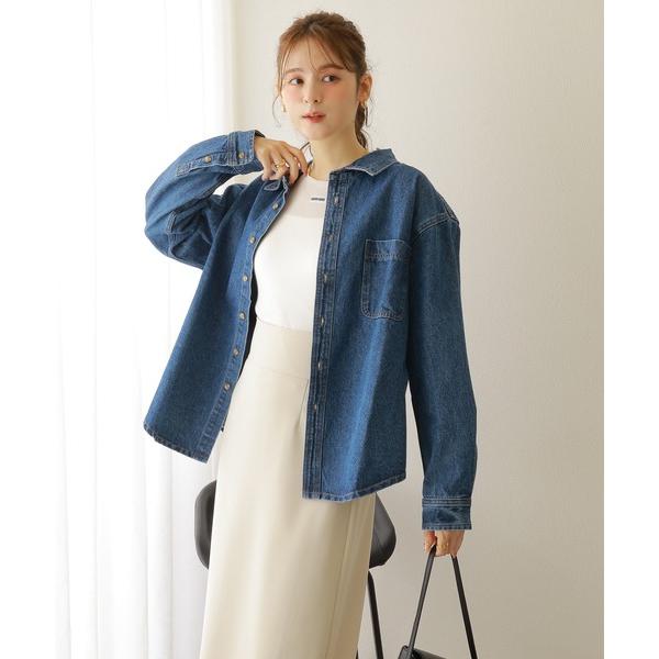 ブラウス シャツ regular collar denim shirt /レギュラーカラー デニム ...