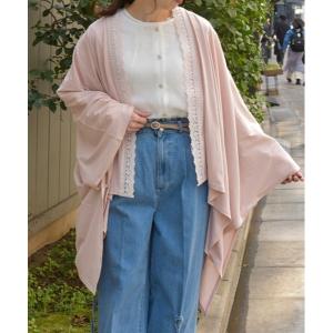 uvカット レインコート カッパ バラ釦付ＵＶイレヘムポンチョ レディース