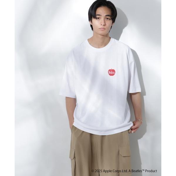tシャツ Anti Soaked(R)×BEATLES APPLEロゴ 汗染み防止Tシャツ メンズ