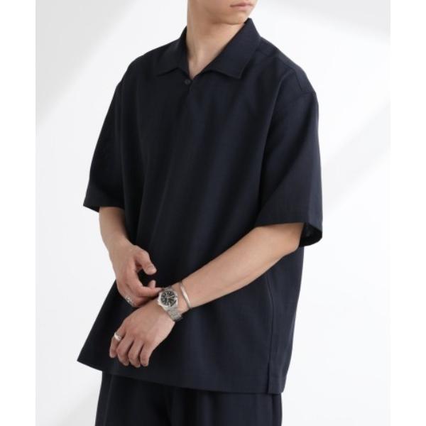 シャツ ライトウェイトドライ スキッパーシャツ 半袖(セットアップ可) メンズ