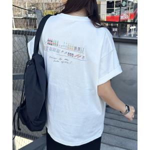 tシャツ 「ユニセックス」グローサリーバックプリントTシャツ レディース メンズ