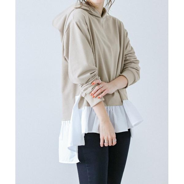 ティアード切換えプルオーバー レディース