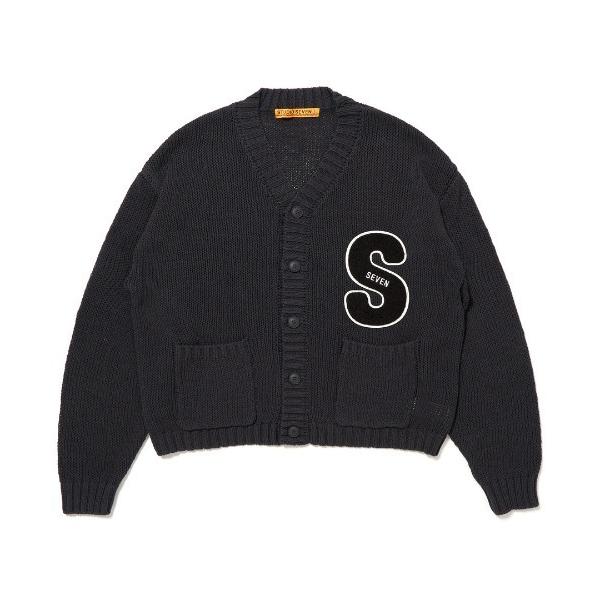 カーディガン S Patch Knit Cardigan「STUDIO SEVEN/スタジオセブン」...