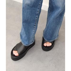 PRADA（プラダ） モノリス ラバー フラットサンダル 37 ブラック
