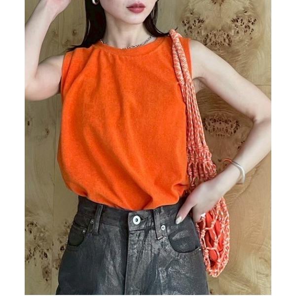 タンクトップ ノースリーブ COMFY PILE TANK TOP レディース