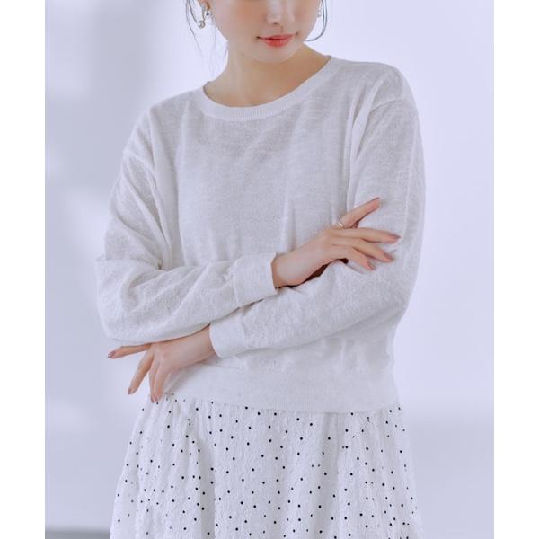 ニット セーター スムージースラブシアーニット 「低身長・小柄女性」 レディース