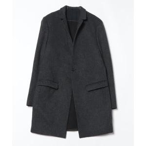 「ALLSAINTS」 チェスターコート L ネイビー メンズ