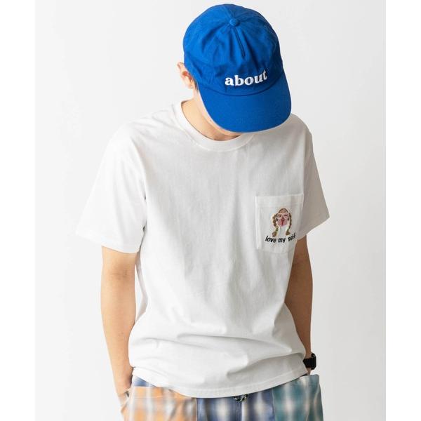 tシャツ 7.4oz love my self刺繍ポケットTee メンズ レディース