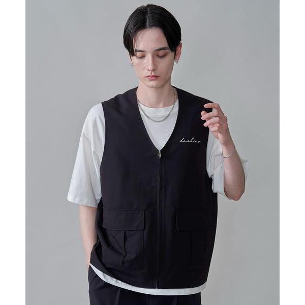 ベスト ジレ BROWNY/TRポケットZIPベスト メンズ レディース