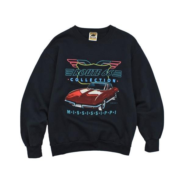 トレーナー スウェット 「ヴィンテージ古着」OSAGE RIVER “ROUTE 66” レーシング...