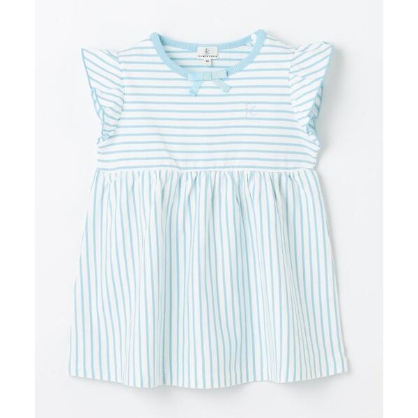 tシャツ 「80-100cm」マリンボーダー チュニック キッズ 子供服 女の子