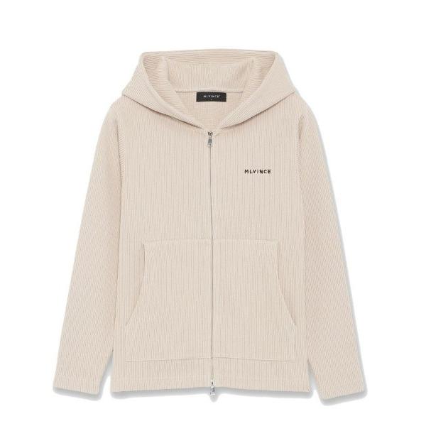 パーカー 「MLVINCE」KNIT ZIP HOODY / クリーム 「KZH04CR」 メンズ