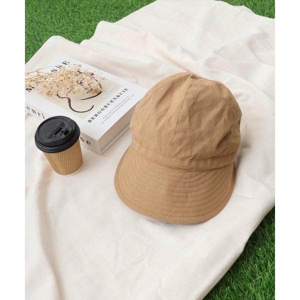 帽子 ハット 接触冷感つば広キャスケットハット メンズ レディース