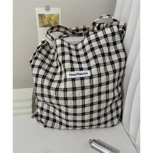 トートバッグ Mignonjour/チェック柄トートバッグ M2722 レディース