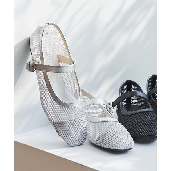 パンプス やみつきメッシュメリージェーン