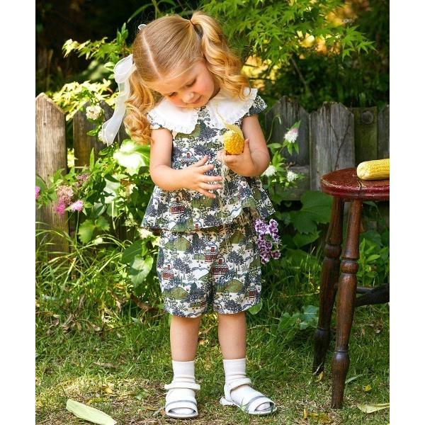 セットアップ 「セットアップ」グリーニトップス＆パンツ キッズ 子供服 女の子