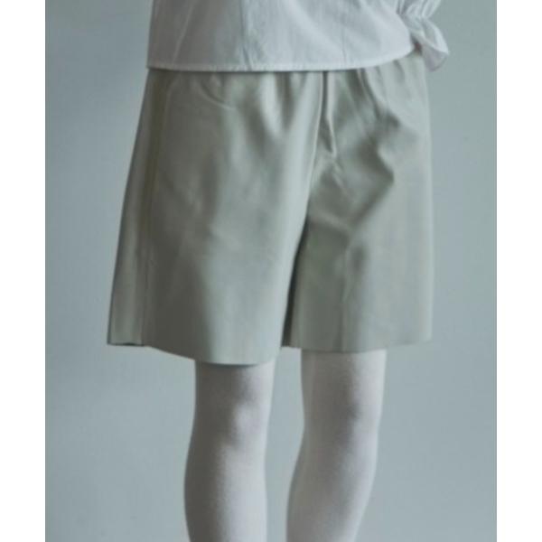 パンツ eco leather half pants レディース