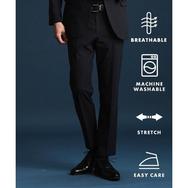 パンツ ライトドッツスラックス「セットアップ可/洗濯機OK」 メンズ