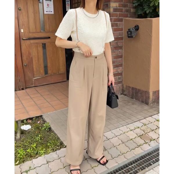 サロペット オーバーオール リネンライクサスペンダー付きパンツ レディース