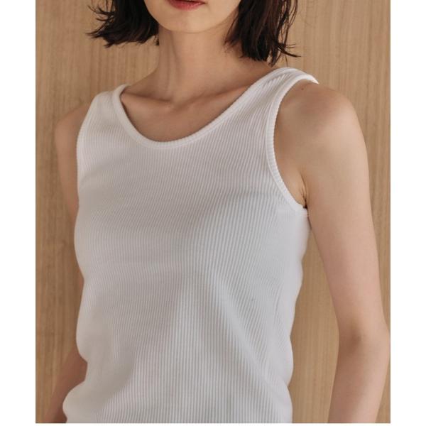 タンクトップ ノースリーブ 前後2wayスクエア＆クルーネックタンクトップ レディース