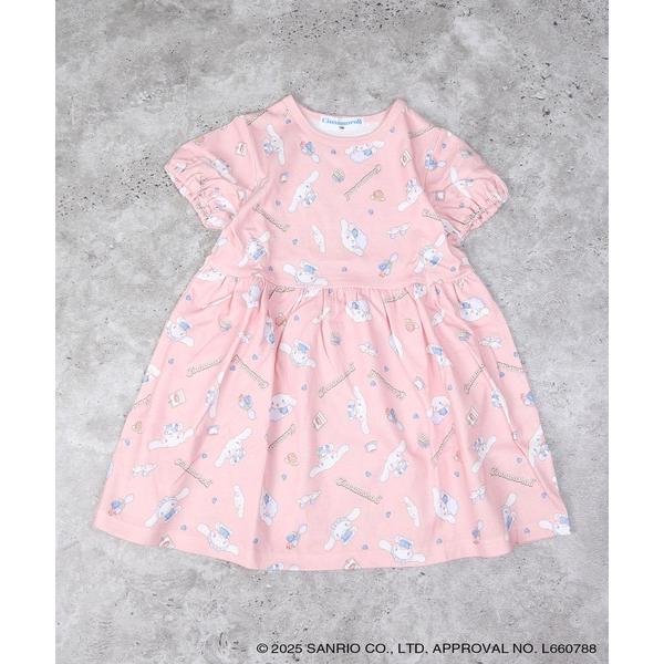 ワンピース 「シナモロール コラボ」総柄ワンピース キッズ 子供服 女の子