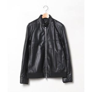 NICOLE CLUB FOR MEN（ニコルクラブフォーメン） レザーブルゾン LARGE