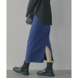 「saloon」 ニットスカート FREE ブルー レディース