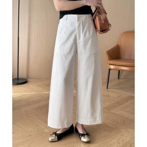 チノパン タック入りワイドチノパン レディース : ZOZOTOWN Yahoo!店