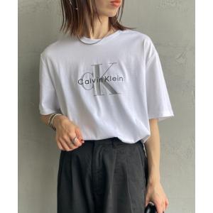tシャツ 「Calvin Klein/カルバンクライン」 モノグラムロゴ プリントTシャツ レディース メンズ