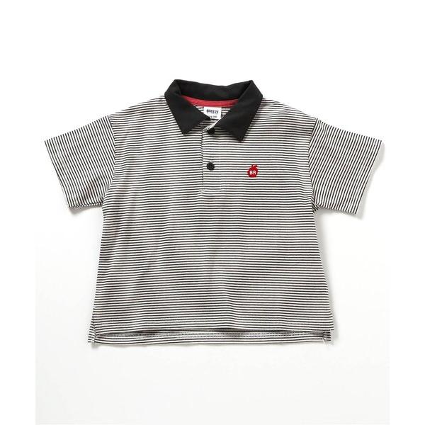 ポロシャツ 「ジュニア対応」ミジンボーダー半袖ポロシャツ キッズ 子供服 男の子 女の子