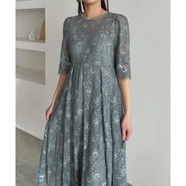 ドレス 2wayレースバックリボンレイヤードドレス  結婚式 二次会 成人式 同窓会 パーティードレ...