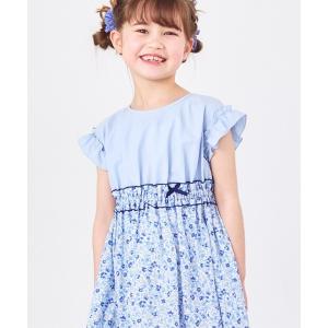 ワンピース 「新色登場」ウエスト切り替え小花柄ワンピース（キッズサイズ/110〜140cm） キッズ 子供服 女の子