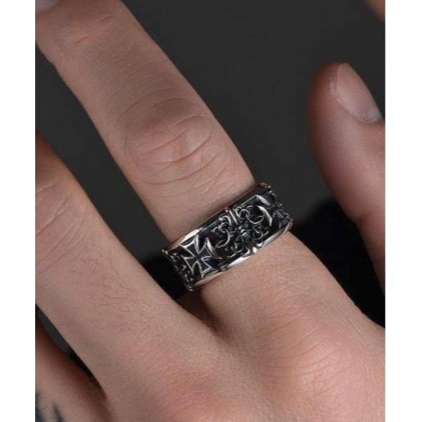 指輪 リング 「WARAIJOGO」クロスリング(BDS) レディース メンズ