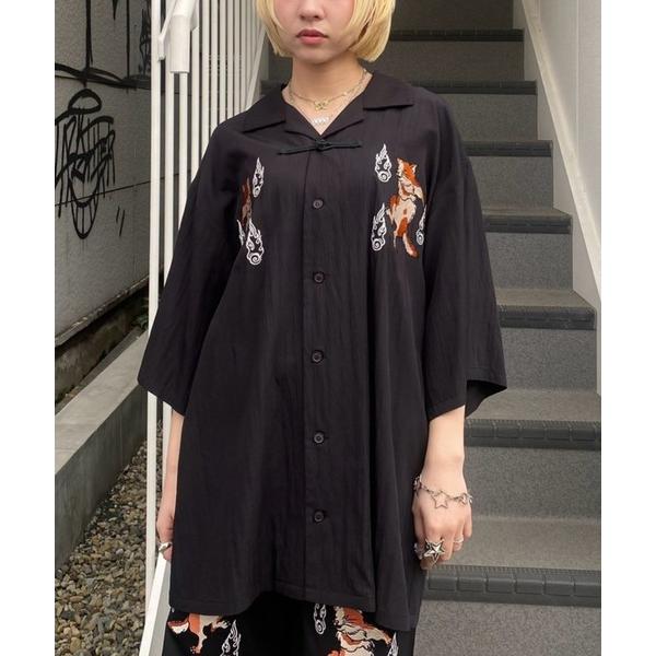 ブラウス シャツ PHANTOM CATS CHINA シャツ レディース メンズ