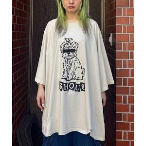tシャツ SHOUT PUPPY OVER SIZE RAGLAN トップス レディース メンズ｜ZOZOTOWN Yahoo!店