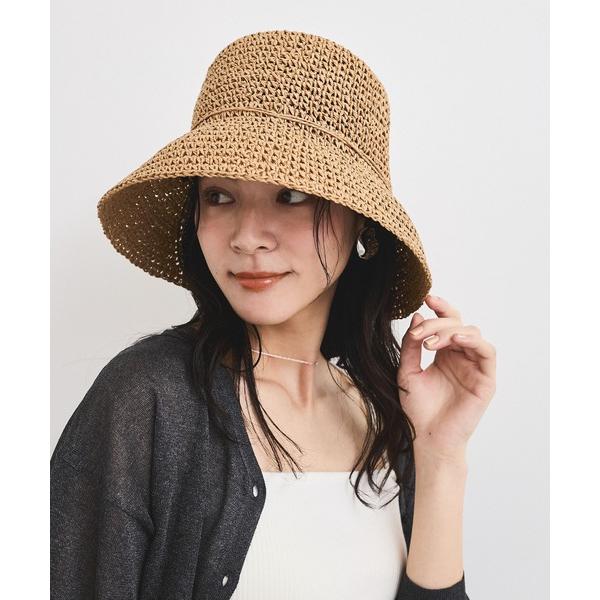帽子 ハット シンプル雑材ハット レディース