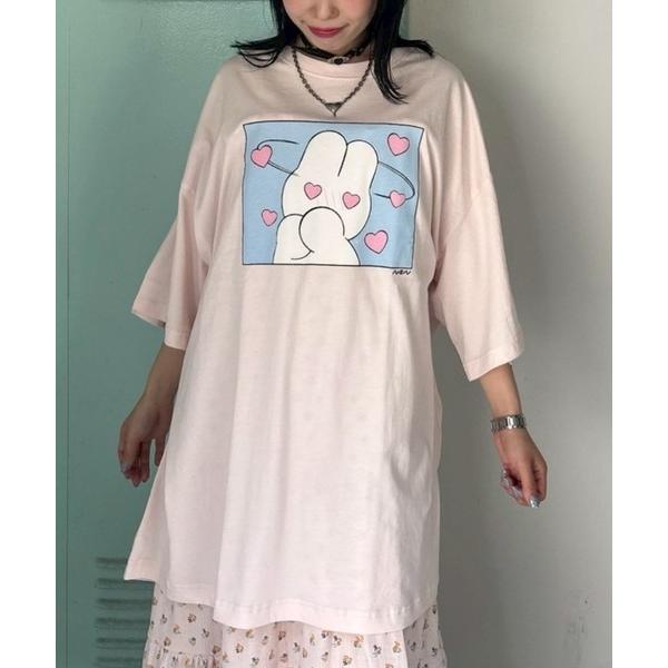 tシャツ 「nsn」siroiusagichan  BIG BIG Tシャツ レディース メンズ