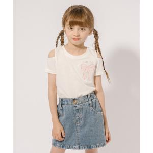 tシャツ 「CHIPIE/シピ」カットショルダーリボントップス キッズ 子供服 女の子