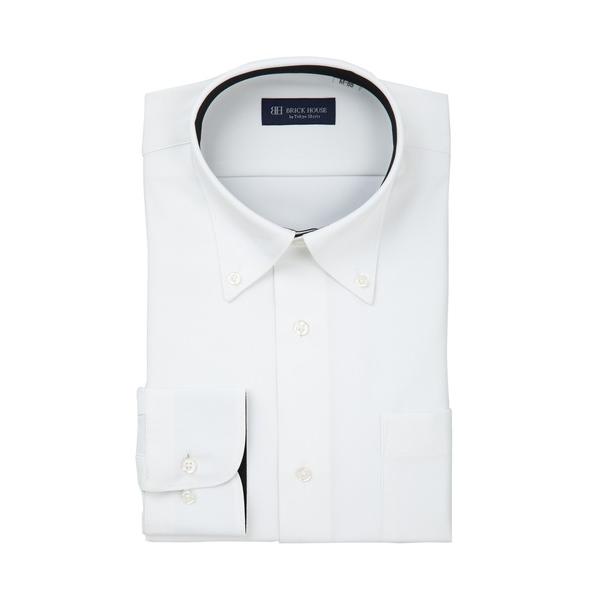 フォーマル シャツ 形態安定ノーアイロン ボタンダウン 長袖ストレッチビジネスワイシャツ メンズ