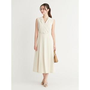 ワンピース テーラードラペルフレアワンピース