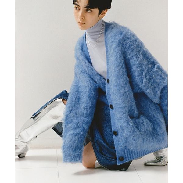 「ADAM ET ROPE&apos;」 ニットカーディガン FREE ブルー系その他6 レディース