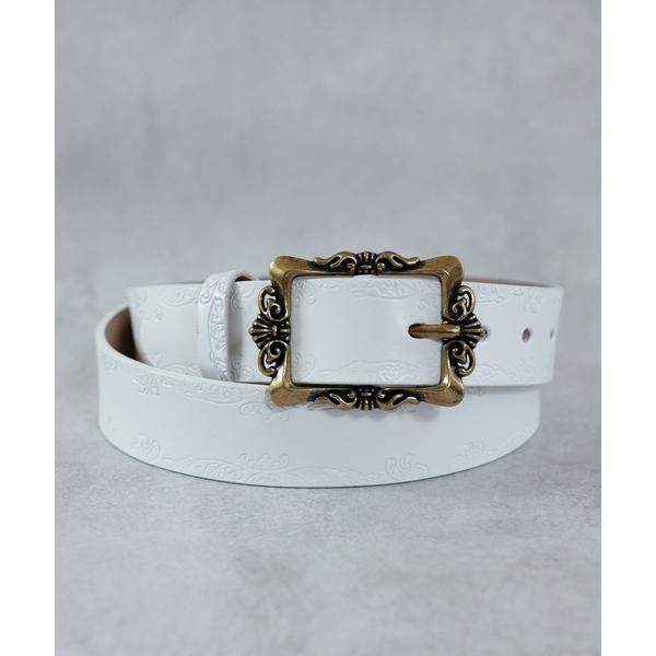 ベルト 「長さカット可・牛革」アンティーク調 カウレザーウエスタンベルト メンズ レディース