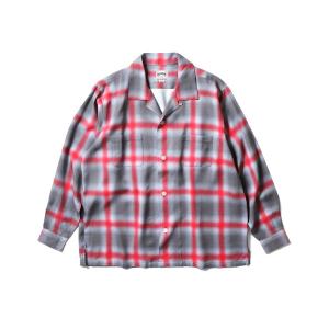 WACKO MARIA◇長袖シャツ/L/レーヨン/カーキ/チェック/23FW-WMS-OC03