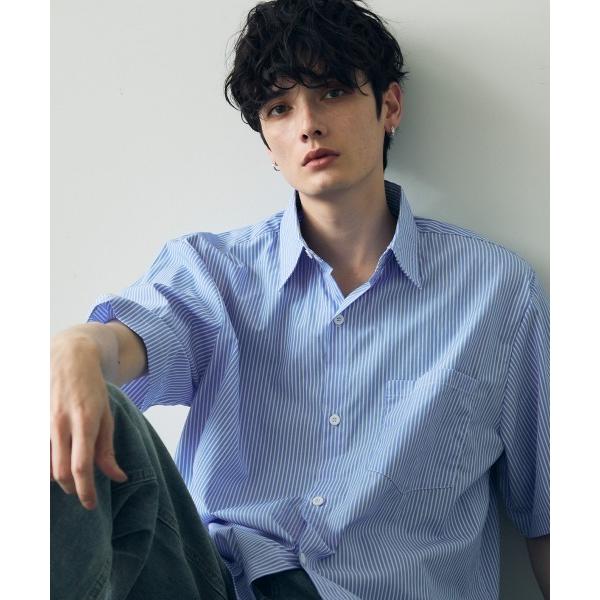 シャツ 半袖 Short length regular collar check short sle...