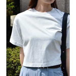 tシャツ 半袖 「spiritoso」コットン無地ベーシック半袖ショート丈Tシャツ レディース