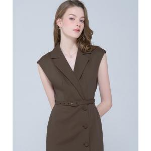 ワンピース French Sleeve Tailored Dress